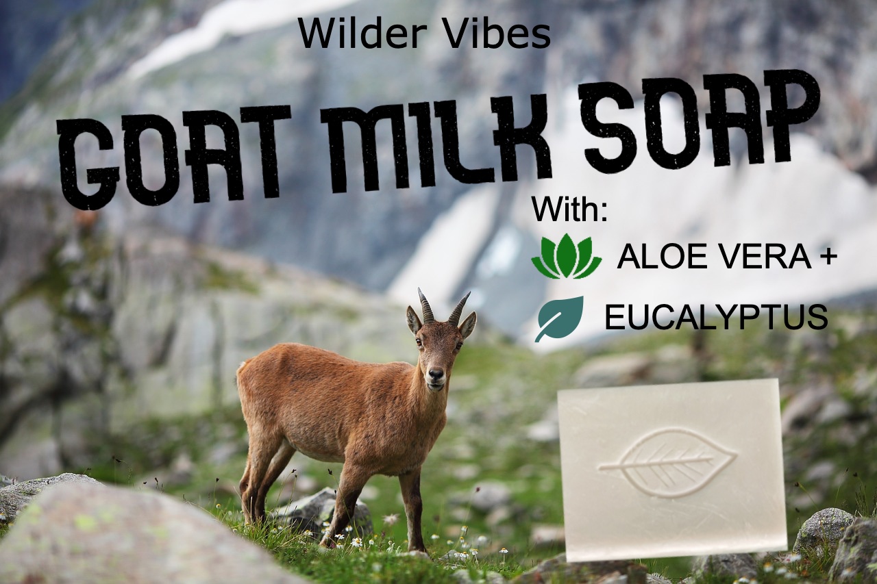  Wilder Vibes Goat Milk Soap with Aloe Vera and Eucalyptus Essential Oil